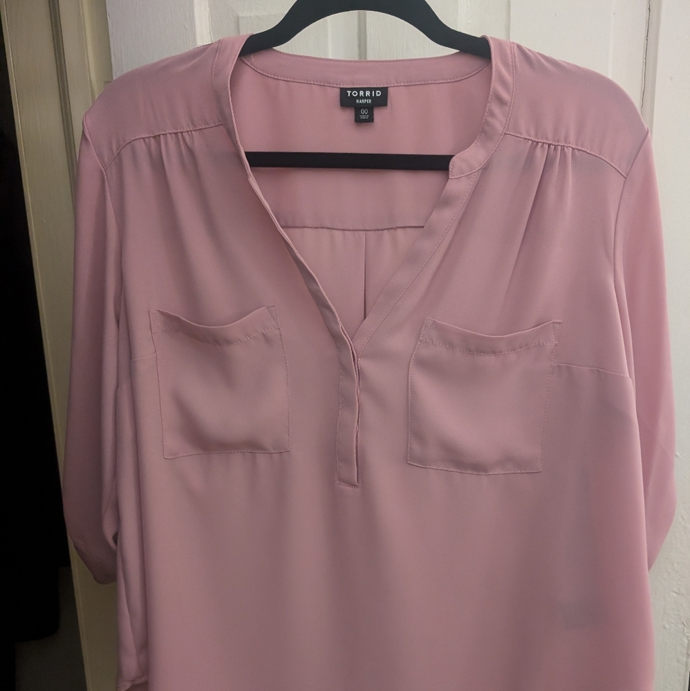 Torrid 00 Harper 3/4 Sleeve Blouse